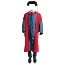 Online ordering of PhD and SJD graduation gowns of the University of Hong Kong Black Velvet Hat graduation gowns garment factory DA249 Online ordering of PhD and SJD graduation gowns of the University of Hong Kong Black Velvet Hat graduation gowns garment factory DA249